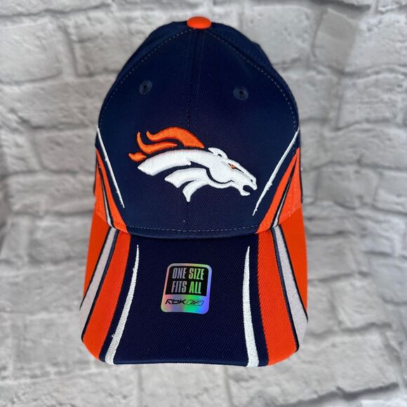Denver Broncos Reebok NFL Authentic Sideline Hat NFL RBK NWT Fitted Stretch - Picture 3 of 7